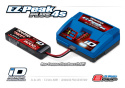 Laddare EZ Peak Plus 8A och 4S 14,8v Li-Po 6700mAh Combo