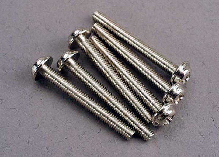 Skruv M3x26mm med Krage (6)* i gruppen Katalog / Fabrikat / T / Traxxas / Skruv, Mutter & Brickor hos Minicars Hobby Distribution AB (423194)