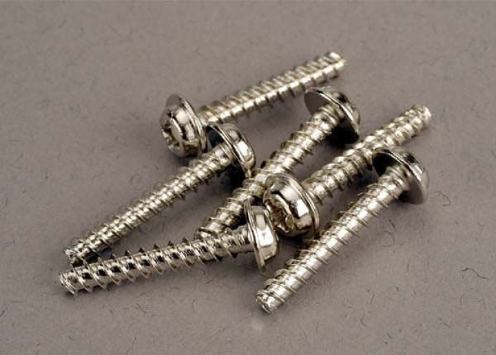 Skruv 3x18mm Självgängande med Krage (6) i gruppen Katalog / Fabrikat / T / Traxxas / Skruv, Mutter & Brickor hos Minicars Hobby Distribution AB (423289)