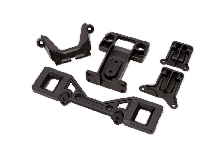 Låsning Karossfäste Fram+Bak Clipless Svart Rustler 2WD i gruppen Katalog / Fabrikat / T / Traxxas / Reservdelar hos Minicars Hobby Distribution AB (423731X-BLK)