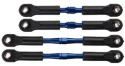 Turnbuckle Camberstag Set Aluminium Blå