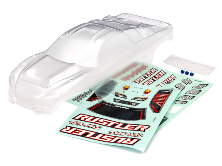Body Rustler 2WD Clipless Clear in the group Catalog / Brands / T / Traxxas / Bodies & Accessories at Minicars Hobby Distribution AB (423753)