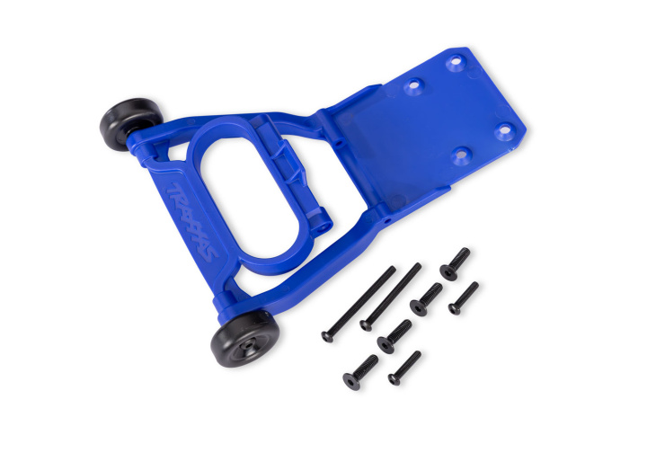 Wheelie Bar Komplett Blå (för 2WD med Transmission #3695X) i gruppen Katalog / Fabrikat / T / Traxxas / Reservdelar hos Minicars Hobby Distribution AB (423763-BLUE)