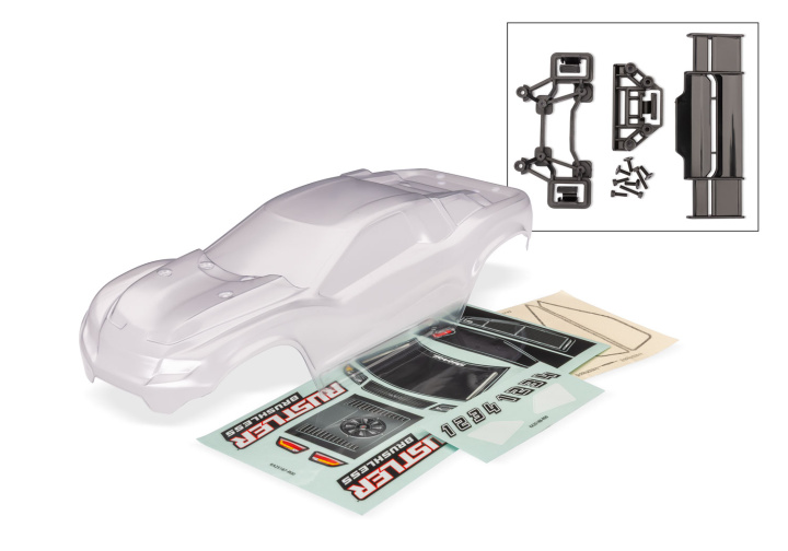 Kaross Rustler 2WD Omålad Clipless Komplett i gruppen Katalog / Fabrikat / T / Traxxas / Karosser & Tillbehör hos Minicars Hobby Distribution AB (423780)