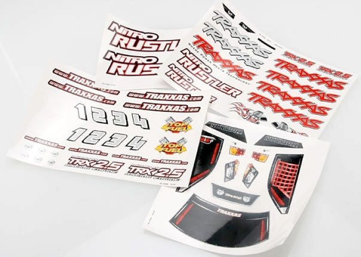 Dekalark Nitro Rustler i gruppen Katalog / Fabrikat / T / Traxxas / Karosser & Tillbehör hos Minicars Hobby Distribution AB (424413X)