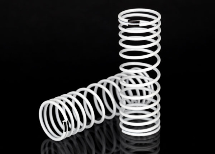 Stötdämparfjäder Fram Vit Nitro Slash (2) i gruppen Katalog / Fabrikat / T / Traxxas / Reservdelar hos Minicars Hobby Distribution AB (424458)