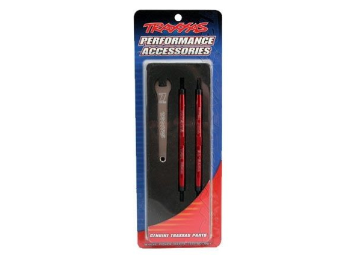 Turnbuckle Styrstag 112mm Komplett Alu Röd (2) E/T-Maxx i gruppen Katalog / Fabrikat / T / Traxxas / Reservdelar hos Minicars Hobby Distribution AB (425141R)