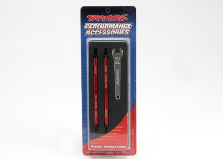 Turnbuckles Komplett Styrning/Toe In Alu. 128mm Röd (2) i gruppen Katalog / Fabrikat / T / Traxxas / Reservdelar hos Minicars Hobby Distribution AB (425338R)