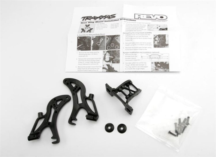 Vingfäste Komplett Revo/ E-Revo(Gamla) i gruppen Katalog / Fabrikat / T / Traxxas / Reservdelar hos Minicars Hobby Distribution AB (425411)