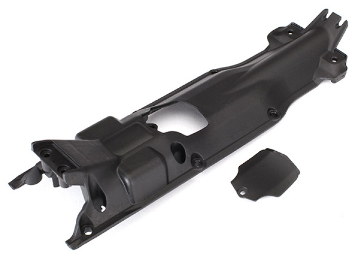Hasplåt/Skydd Transmission Svart E-Revo i gruppen Katalog / Fabrikat / T / Traxxas / Reservdelar hos Minicars Hobby Distribution AB (425637X)