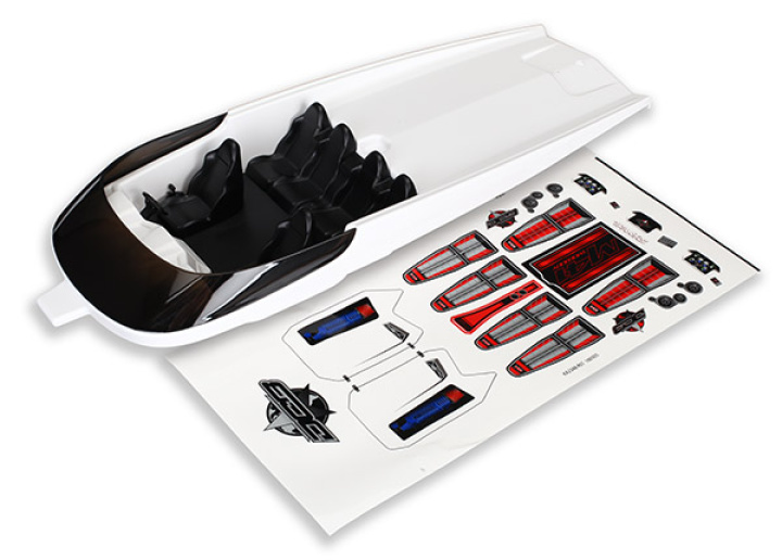 Huv Vit med Dekaler DCB M41 i gruppen Katalog / Fabrikat / T / Traxxas / Reservdelar hos Minicars Hobby Distribution AB (425765)