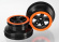 Wheels SCT Black/Orange 2.2/3.0 4WD/2WD Rear (2)