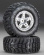 Tires & Wheels Kumho/SCT Satin-Black 4WD/2WD Rear (2)