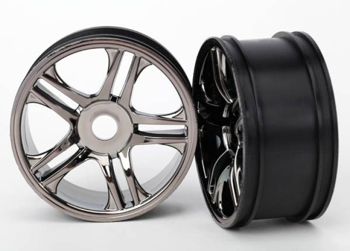Fälg Split-Spoke Svart Krom Bak (2) XO-1 i gruppen Katalog / Tillbehör & Delar / Bil Däck & Fälg hos Minicars Hobby Distribution AB (426476)