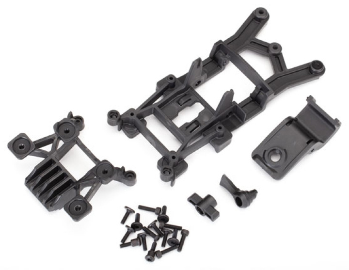 Karossfästen Fram & Bak Set Rustler 4x4 i gruppen Katalog / Fabrikat / T / Traxxas / Reservdelar hos Minicars Hobby Distribution AB (426720)