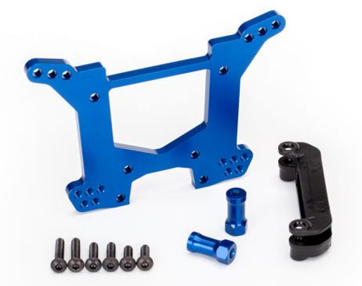 Stötdämpartorn Bak Alu Blå Rustler/Hoss 4x4 i gruppen Katalog / Fabrikat / T / Traxxas / Reservdelar hos Minicars Hobby Distribution AB (426738X)