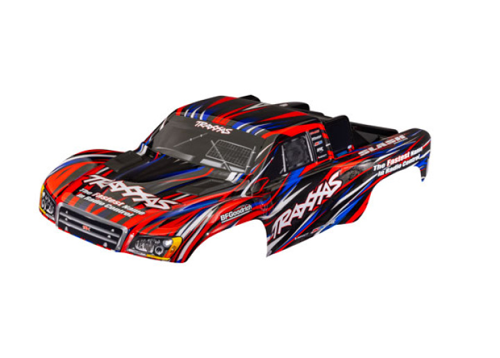 Kaross Slash 4x4 Clipless Röd i gruppen Katalog / Fabrikat / T / Traxxas / Karosser & Tillbehör hos Minicars Hobby Distribution AB (426941-RED)