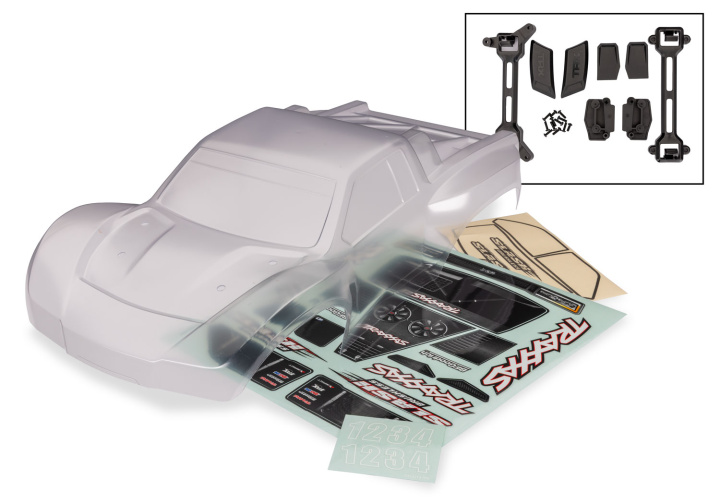 Body Slash 2WD Clear HD Clipless Complete in the group Catalog / Brands / T / Traxxas / Bodies & Accessories at Minicars Hobby Distribution AB (426958R)