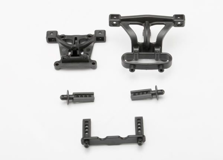 Karossfäste Fram & Bak Set 1/16 i gruppen Katalog / Fabrikat / T / Traxxas / Reservdelar hos Minicars Hobby Distribution AB (427015)