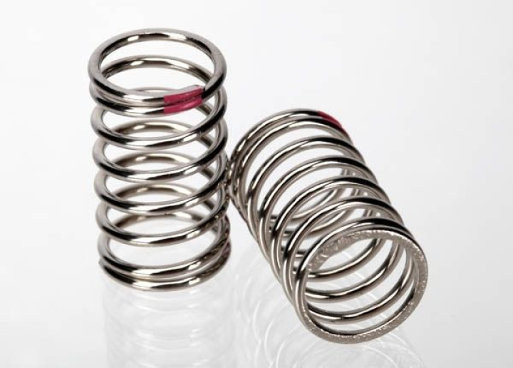 Stötdämparfjäder Nickel 2.77 Rosa (2) 1/16 i gruppen Katalog / Fabrikat / T / Traxxas / Reservdelar hos Minicars Hobby Distribution AB (427244A)