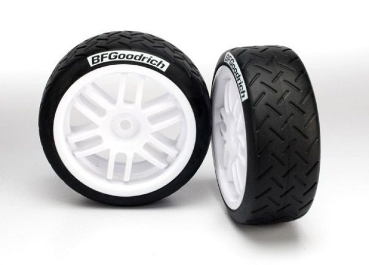 Däck & Fälg BFGoodrich/Rally Vit 1/16 (2) i gruppen Katalog / Fabrikat / T / Traxxas / Däck & Fälg hos Minicars Hobby Distribution AB (427372)