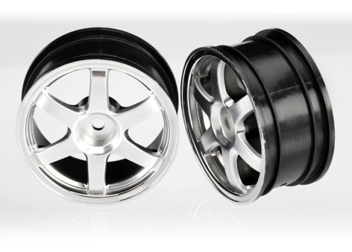 Fälg Volk racing TE37 Krom 1/16 (2) i gruppen Katalog / Fabrikat / T / Traxxas / Däck & Fälg hos Minicars Hobby Distribution AB (427374X)