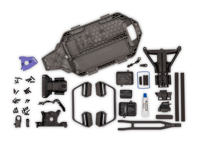 Konverteringsset Chassi LCG (Låg Tyngdpunkt) Grafitgrå Slash 4x4 i gruppen Katalog / Fabrikat / T / Traxxas / Reservdelar hos Minicars Hobby Distribution AB (427421X)