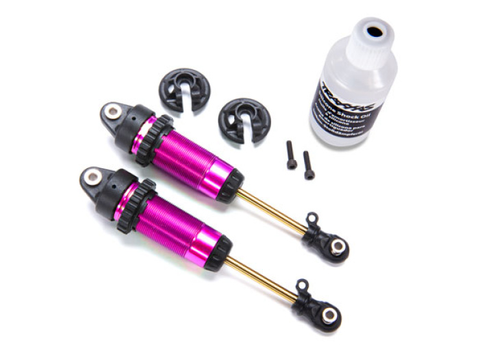 Stötdämpare Alu Rosa GTR XX-Long utan fjädrar (2) i gruppen Katalog / Fabrikat / T / Traxxas / Reservdelar hos Minicars Hobby Distribution AB (427462-PINK)
