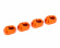 Suspension Pin Retainer Alu Orange (4) X-Maxx, XRT