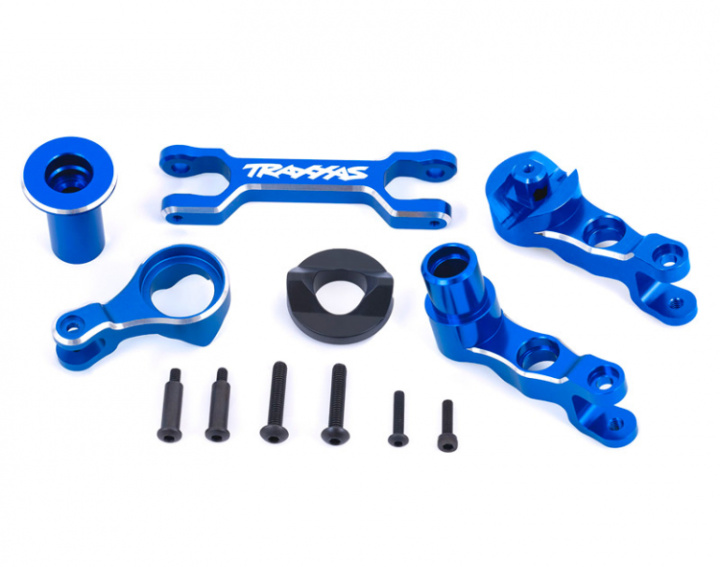 Armar & Parallellstag Styrning Set Alu Blå X-Maxx i gruppen Katalog / Fabrikat / T / Traxxas / Reservdelar hos Minicars Hobby Distribution AB (427746-BLUE)