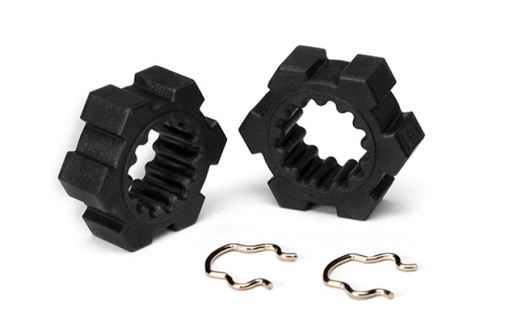 Fälgnav med Klips (2) X-Maxx, XRT i gruppen Katalog / Fabrikat / T / Traxxas / Reservdelar hos Minicars Hobby Distribution AB (427756)