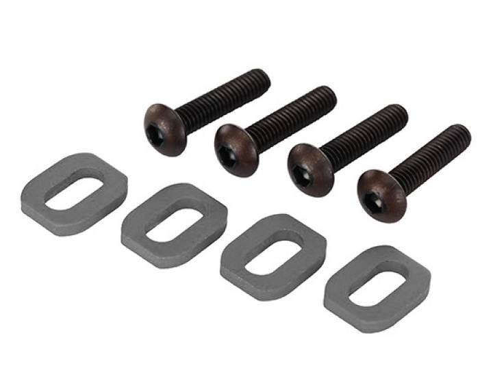 Brickor Motorfäste Alu Grå med Skruv (4) X-Maxx, XRT i gruppen Katalog / Fabrikat / T / Traxxas / Tillbehör hos Minicars Hobby Distribution AB (427759-GRAY)