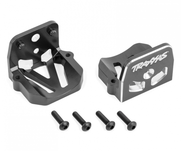 Motorfäste Fram & Bak Set Alu Grå X-Maxx, XRT i gruppen Katalog / Fabrikat / T / Traxxas / Tillbehör hos Minicars Hobby Distribution AB (427760-GRAY)