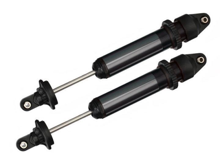 Stötdämpare GTX Aluminium Svart (2) X-Maxx i gruppen Katalog / Fabrikat / T / Traxxas / Reservdelar hos Minicars Hobby Distribution AB (427761A)
