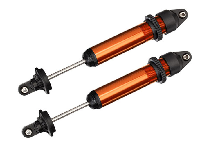Stötdämpare GTX Aluminium Orange (2) X-Maxx i gruppen Katalog / Fabrikat / T / Traxxas / Reservdelar hos Minicars Hobby Distribution AB (427761T)