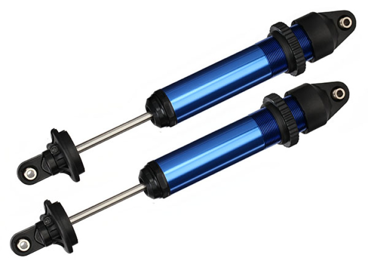 Stötdämpare GTX Aluminium Blå (2) X-Maxx i gruppen Katalog / Fabrikat / T / Traxxas / Reservdelar hos Minicars Hobby Distribution AB (427761)
