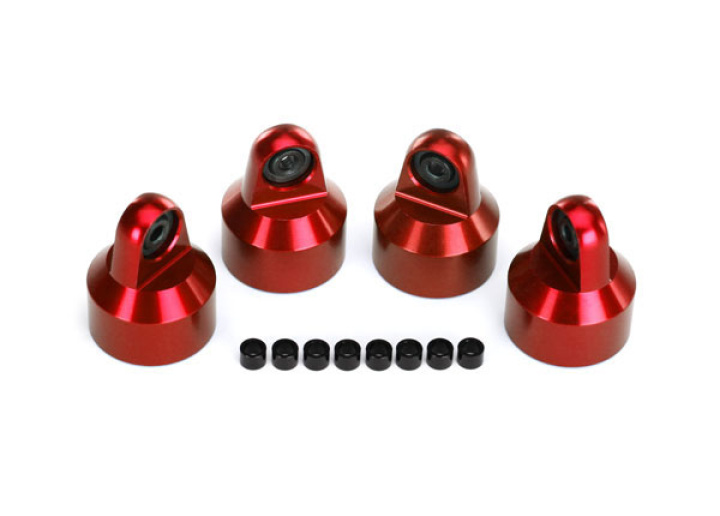 Stötdämpartopp Alu Röd (för GTX #7761,7861) (4) i gruppen Katalog / Fabrikat / T / Traxxas / Reservdelar hos Minicars Hobby Distribution AB (427764R)