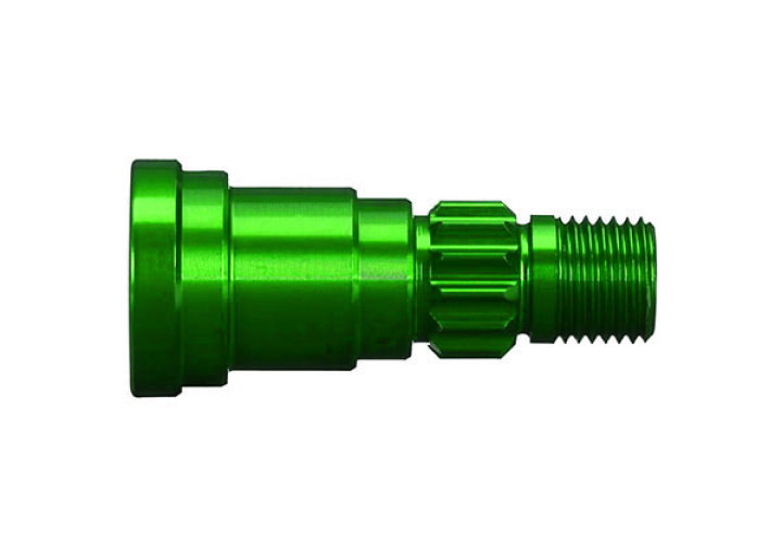 Hjulaxel Alu Grön (för drivaxel #7750X) X-Maxx, XRT i gruppen Katalog / Fabrikat / T / Traxxas / Reservdelar hos Minicars Hobby Distribution AB (427768G)