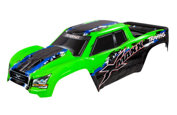 Kaross X-Maxx Grön-X i gruppen Katalog / Fabrikat / T / Traxxas / Karosser & Tillbehör hos Minicars Hobby Distribution AB (427811G)