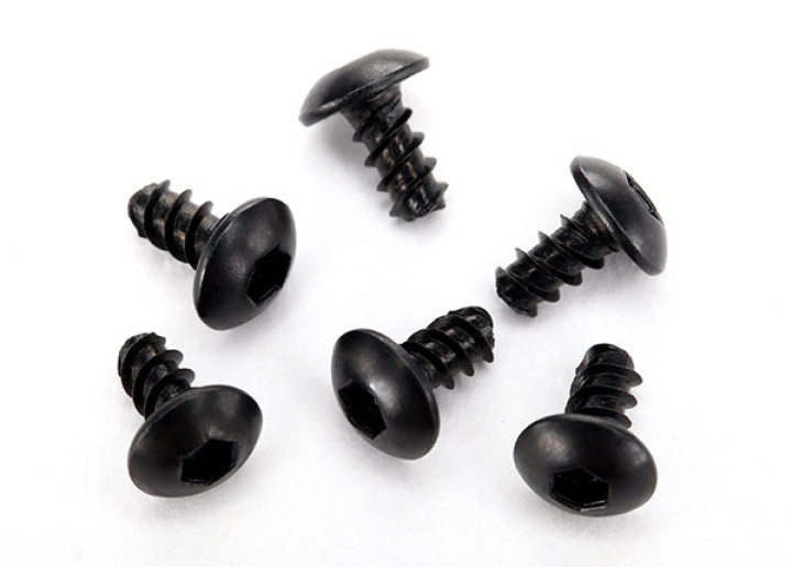 Skruv 2,6x5mm Självgängande Kullrig Insex (6) i gruppen Katalog / Fabrikat / T / Traxxas / Skruv, Mutter & Brickor hos Minicars Hobby Distribution AB (427944)