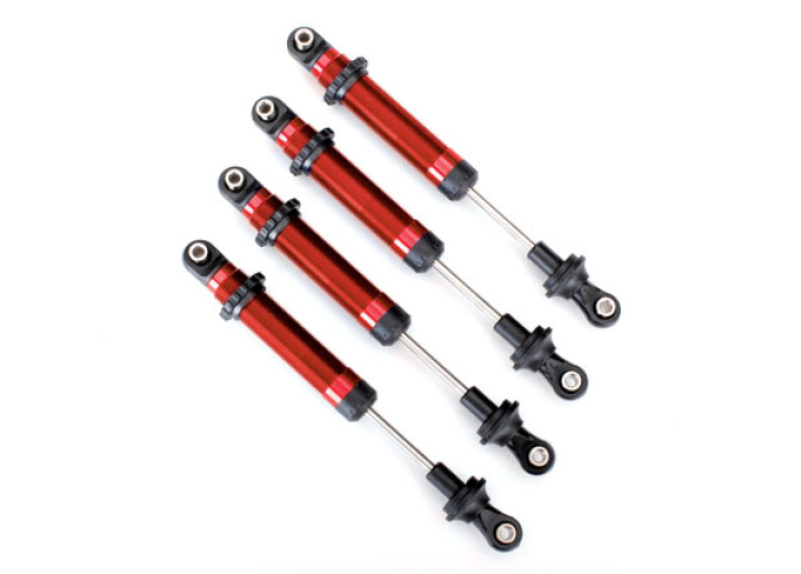 Stötdämpare GTS Röd (4) (för Höjningssats #8140R) TRX-4 i gruppen Katalog / Fabrikat / T / Traxxas / Reservdelar hos Minicars Hobby Distribution AB (428160R)