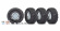 Tire & Wheel Canyon Tr./Chro. 1.9+Center Caps (for #8255A)