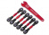 Turnbuckles Front and Rear Alu Red Set  4-Tec
