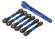 Turnbuckles Front and Rear Alu Blue Set  4-Tec