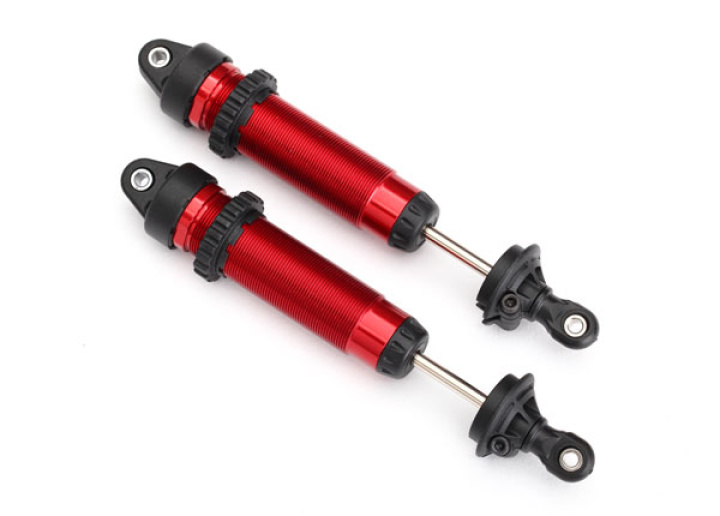 Stötdämpare GTR 134mm Alu Röd (Gängade) (2) i gruppen Katalog / Fabrikat / T / Traxxas / Reservdelar hos Minicars Hobby Distribution AB (428450R)