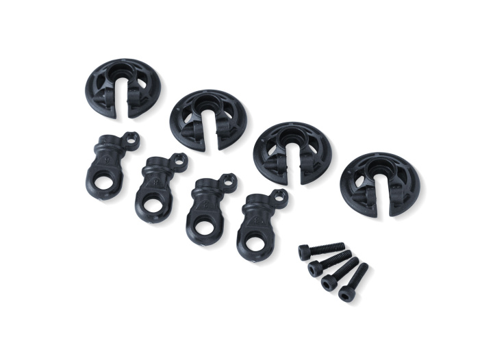 Federteller-Set Schiefergrau GTR-Dämpfer (4) in der Gruppe Katalog / Hersteller / T / Traxxas / Spare Parts bei Minicars Hobby Distribution AB (428459-SLGRY)
