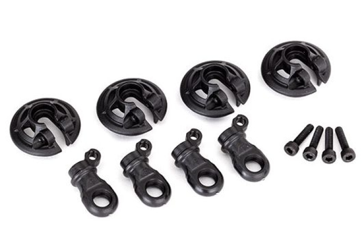 Fjäderhållare Set GTR Stötdämpare (4) i gruppen Katalog / Fabrikat / T / Traxxas / Reservdelar hos Minicars Hobby Distribution AB (428459)