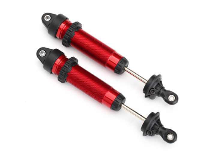 Stötdämpare GTR 139mm Alu Röd (Gängad) (2) i gruppen Katalog / Fabrikat / T / Traxxas / Reservdelar hos Minicars Hobby Distribution AB (428460R)