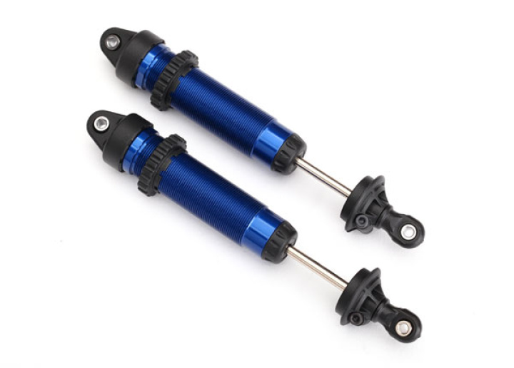 Stötdämpare GTR 139mm Alu Blå (Gängad) (2) i gruppen Katalog / Fabrikat / T / Traxxas / Reservdelar hos Minicars Hobby Distribution AB (428460X)