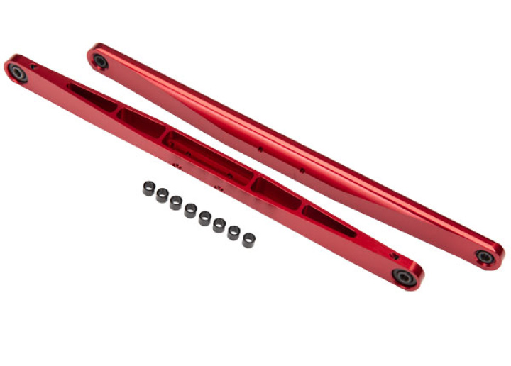 Länkarmar Alu Röd med Hålkulor (2) UDR i gruppen Katalog / Fabrikat / T / Traxxas / Reservdelar hos Minicars Hobby Distribution AB (428544R)
